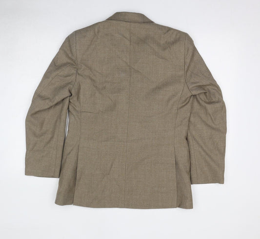 Winchester Mens Beige Polyester Jacket Suit Jacket Size 38 Regular