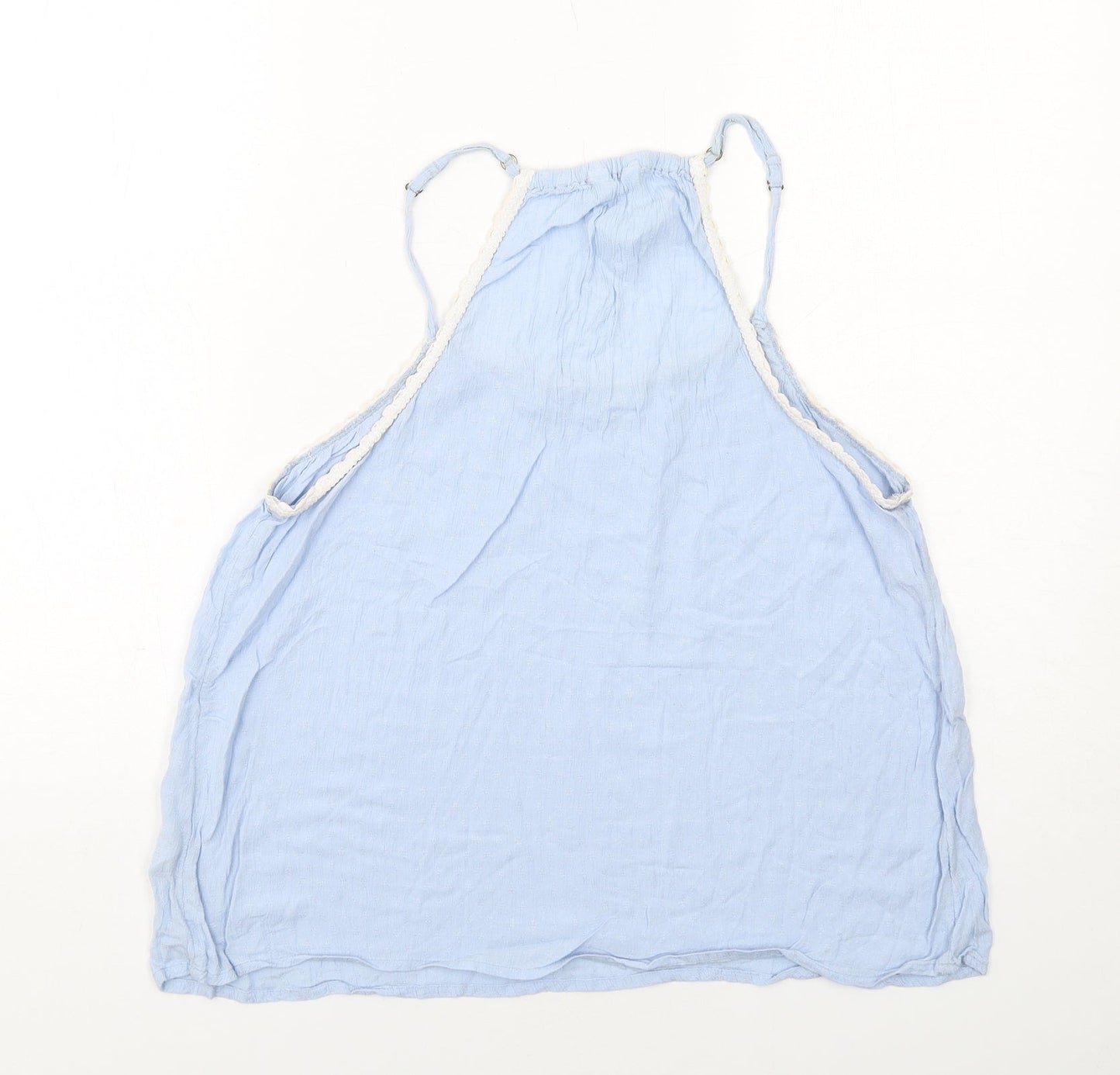 NEXT Womens Blue Viscose Basic Tank Size 12 Round Neck