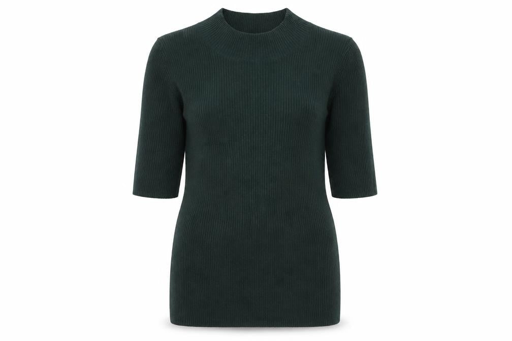 Witchery Womens Green Round Neck Acrylic Pullover Jumper Size XS