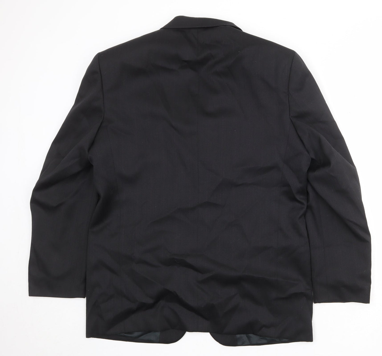 Horne Brothers Mens Black Polyester Jacket Suit Jacket Size 42 Regular