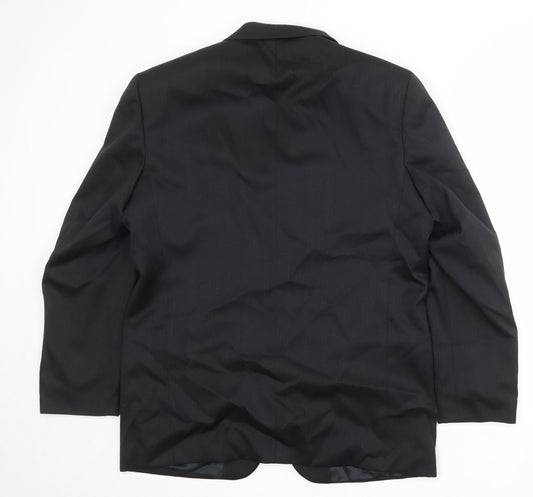Horne Brothers Mens Black Polyester Jacket Suit Jacket Size 42 Regular