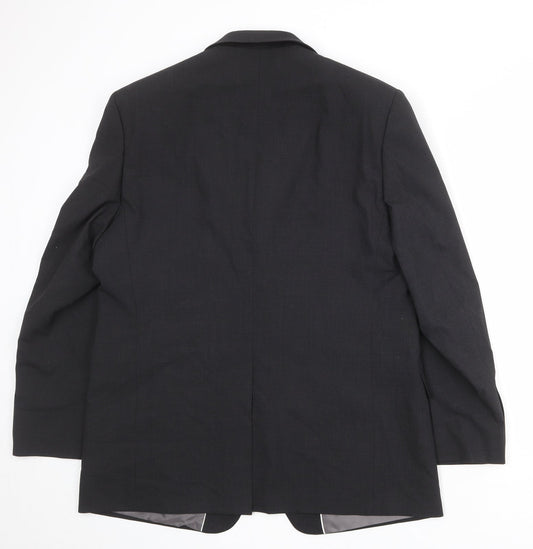 Marks and Spencer Mens Grey Polyester Jacket Suit Jacket Size 44 Regular