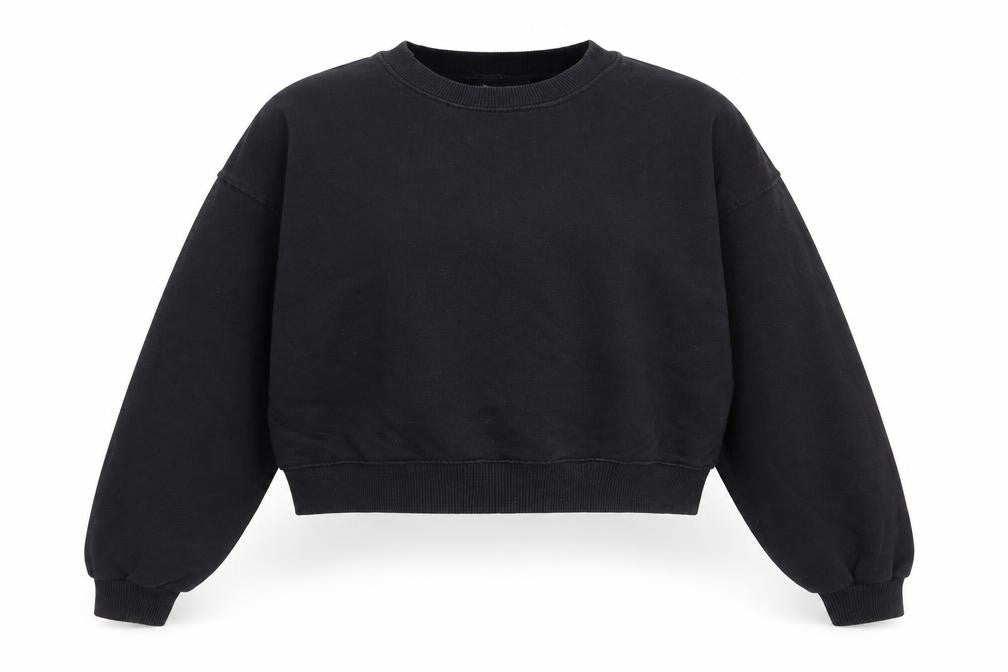 Pull&Bear Womens Black Cotton Pullover Sweatshirt Size M Pullover