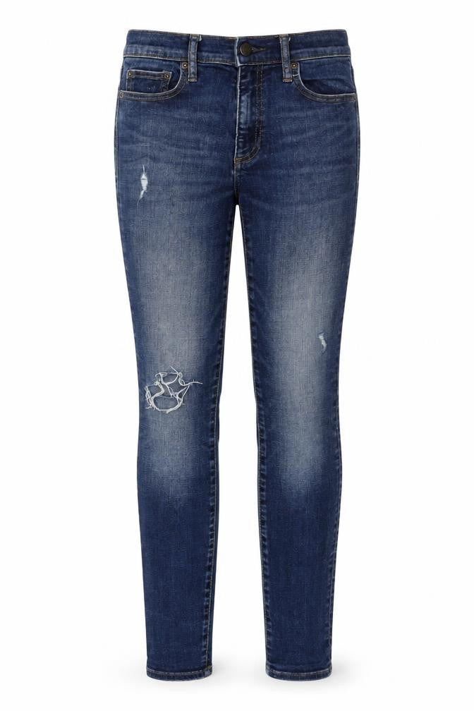 Gap Womens Blue Cotton Skinny Jeans Size 26 Regular Zip