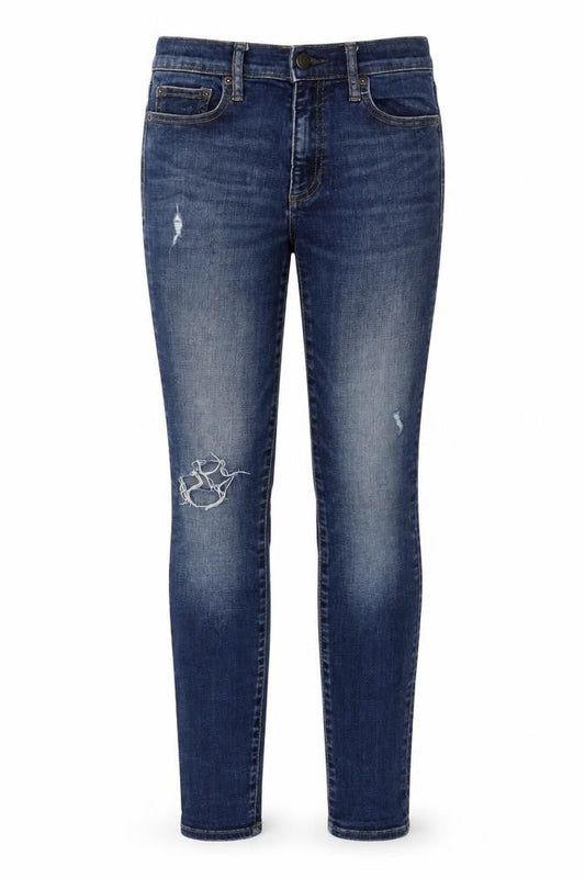 Gap Womens Blue Cotton Skinny Jeans Size 26 Regular Zip