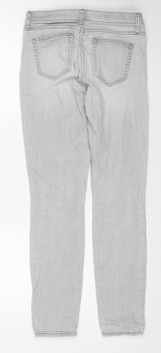 Gap Womens Grey Cotton Skinny Jeans Size 26 Regular Zip