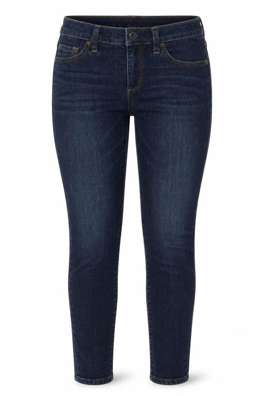 Gap Womens Blue Cotton Skinny Jeans Size 25 in Regular Zip