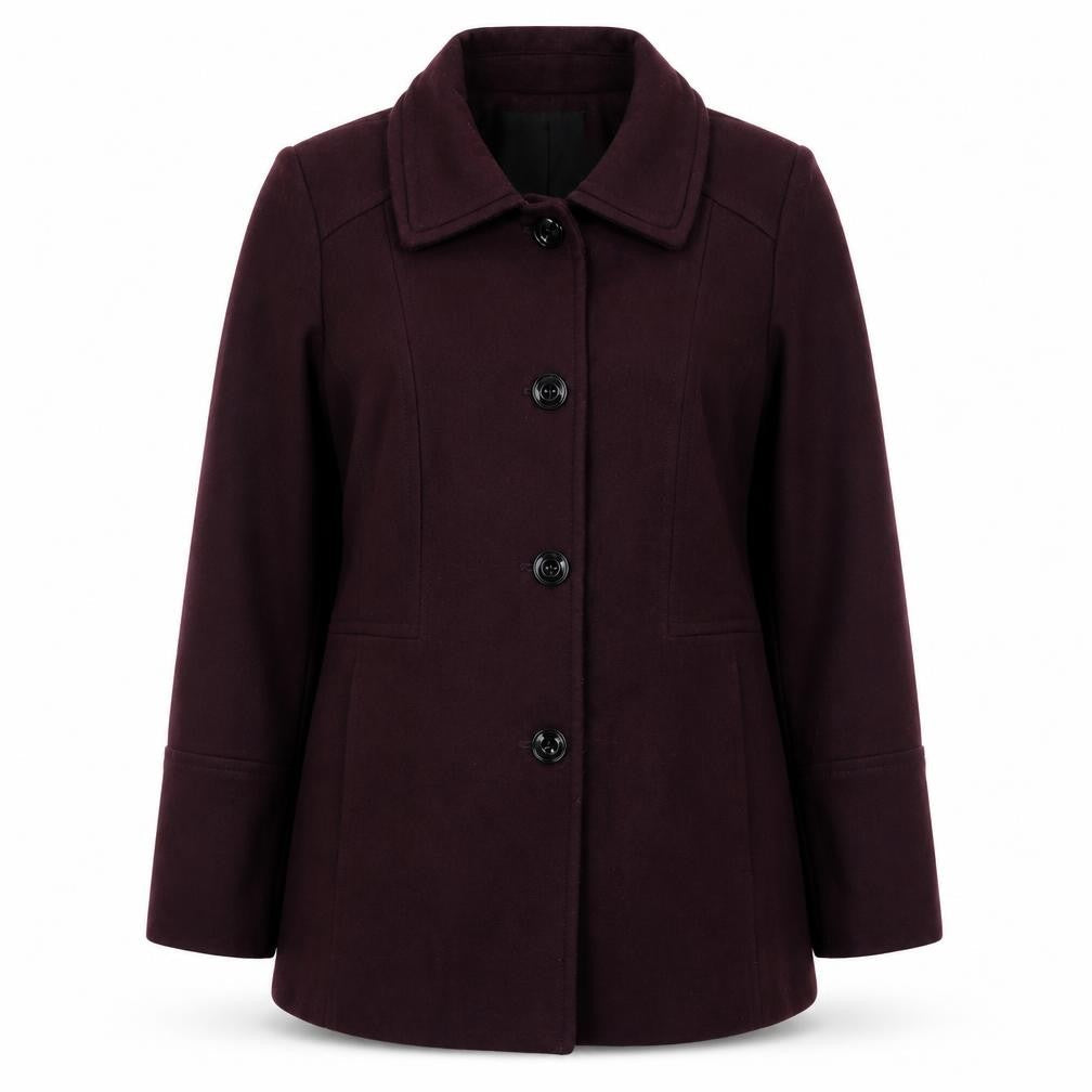 London Fog Womens Red Jacket Size L Button