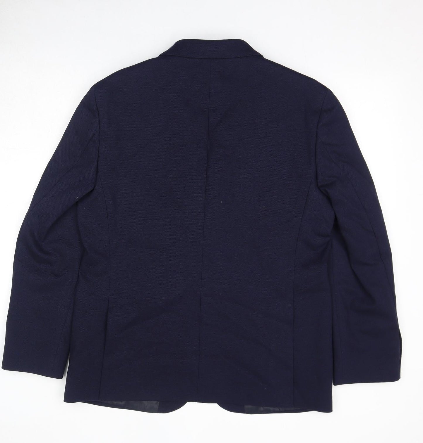 Marks and Spencer Mens Blue Polyamide Jacket Suit Jacket Size 42 Regular