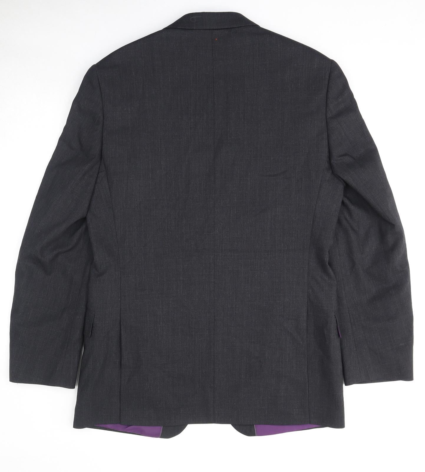 Marks and Spencer Mens Grey Wool Jacket Suit Jacket Size 40 Regular