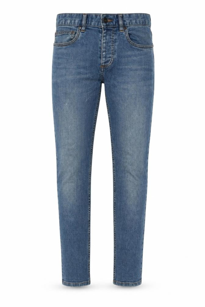 Topman Mens Blue Cotton Skinny Jeans Size 30 in L32 in Regular Button