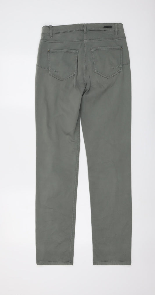 Betty Barclay Womens Green Cotton Straight Jeans Size 28 in L32 in Regular Button