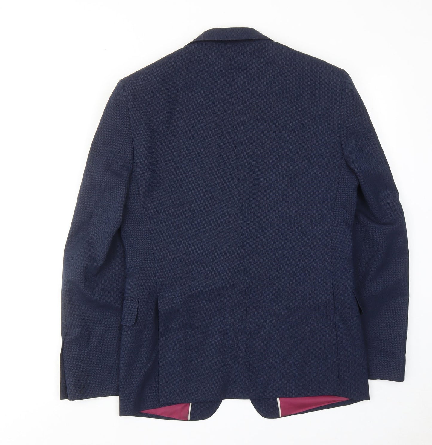 Marks and Spencer Mens Blue Polyacrylate Fibre Jacket Suit Jacket Size 36 Regular