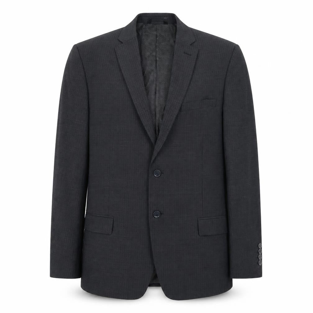 Marks and Spencer Mens Grey Check Wool Jacket Suit Jacket Size 40 Regular