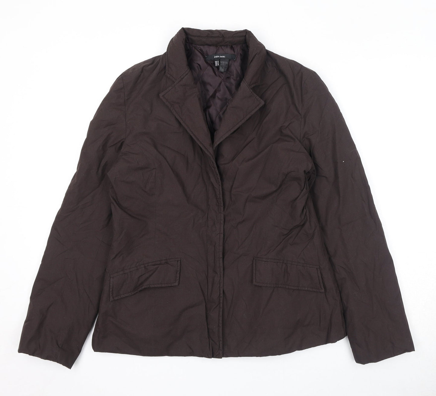 Zara Womens Brown Jacket Size M Snap