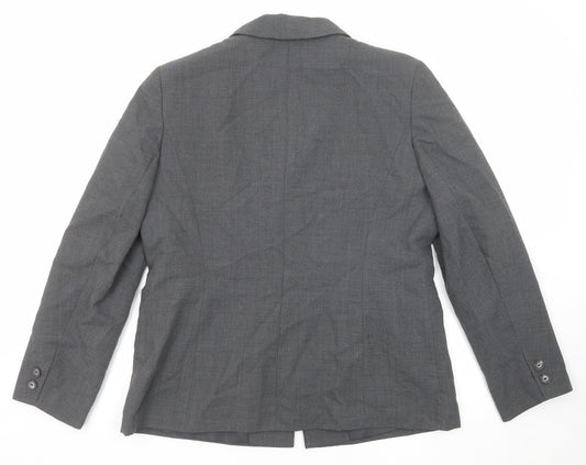 Paul Seperates Womens Grey Polyester Jacket Suit Jacket Size 16