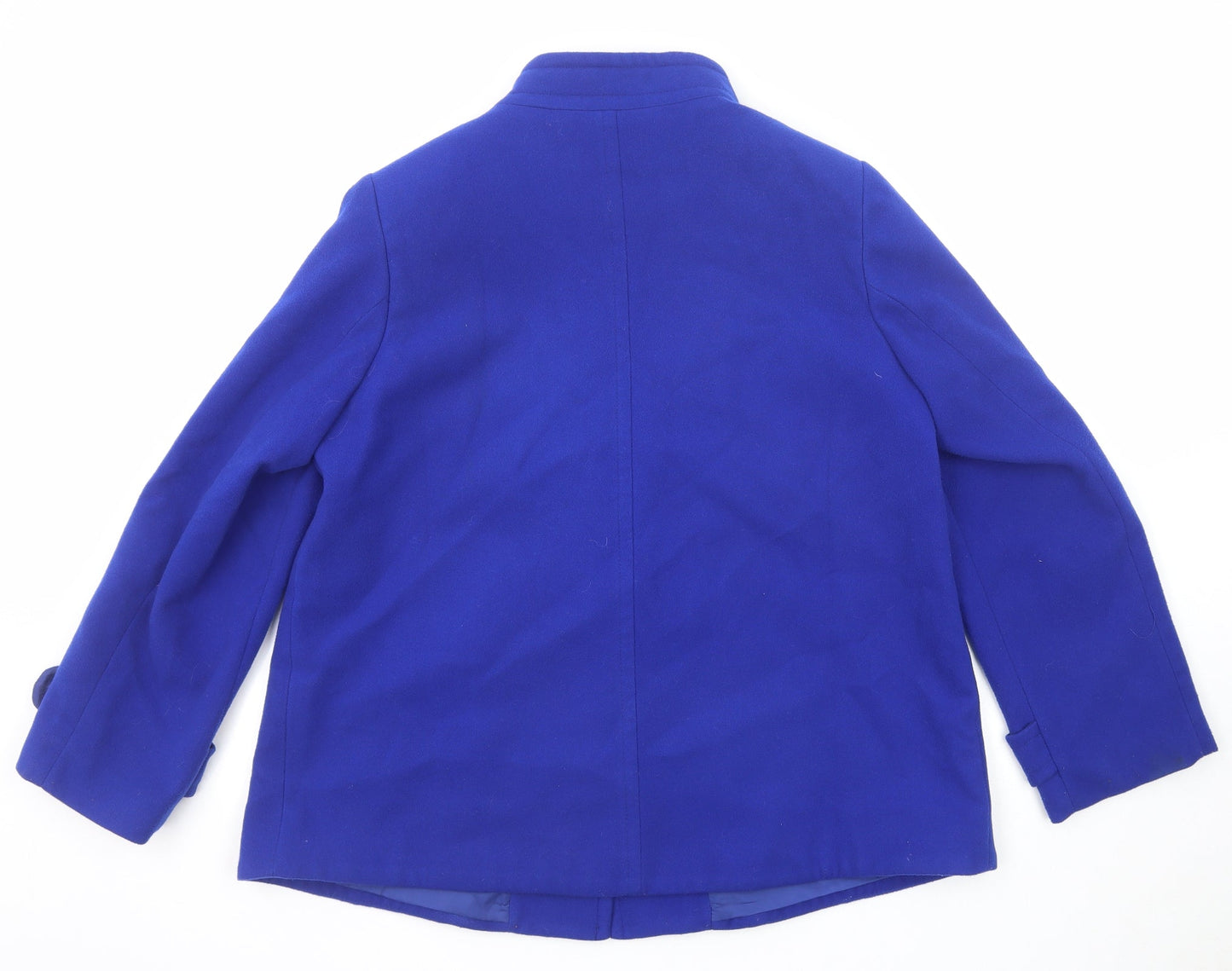 Wardrobe Womens Blue Jacket Blazer Size 14 Button
