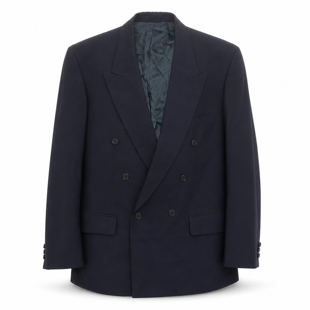 Marks and Spencer Mens Blue Wool Jacket Suit Jacket Size 42 Regular