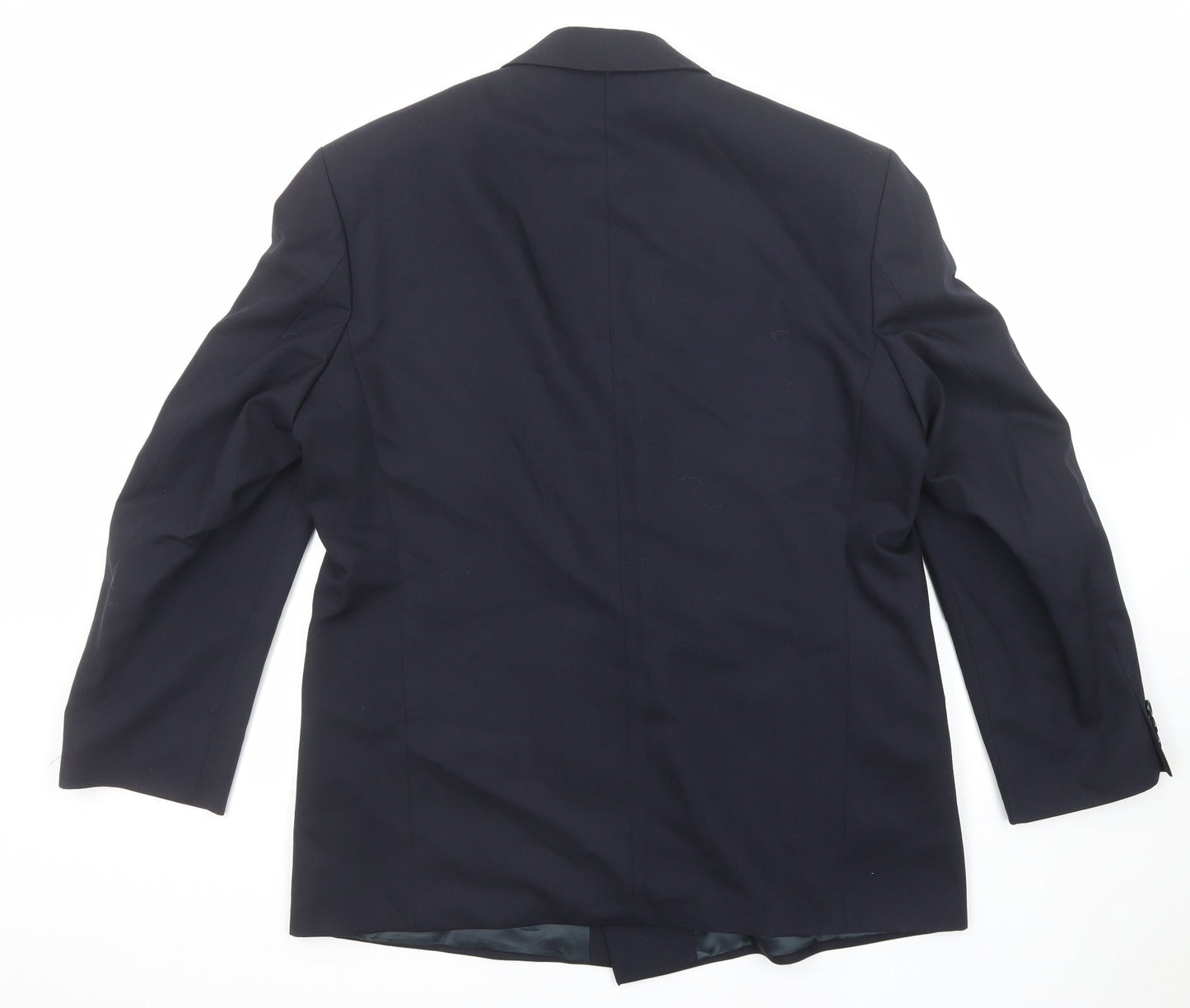 Marks and Spencer Mens Blue Wool Jacket Suit Jacket Size 42 Regular