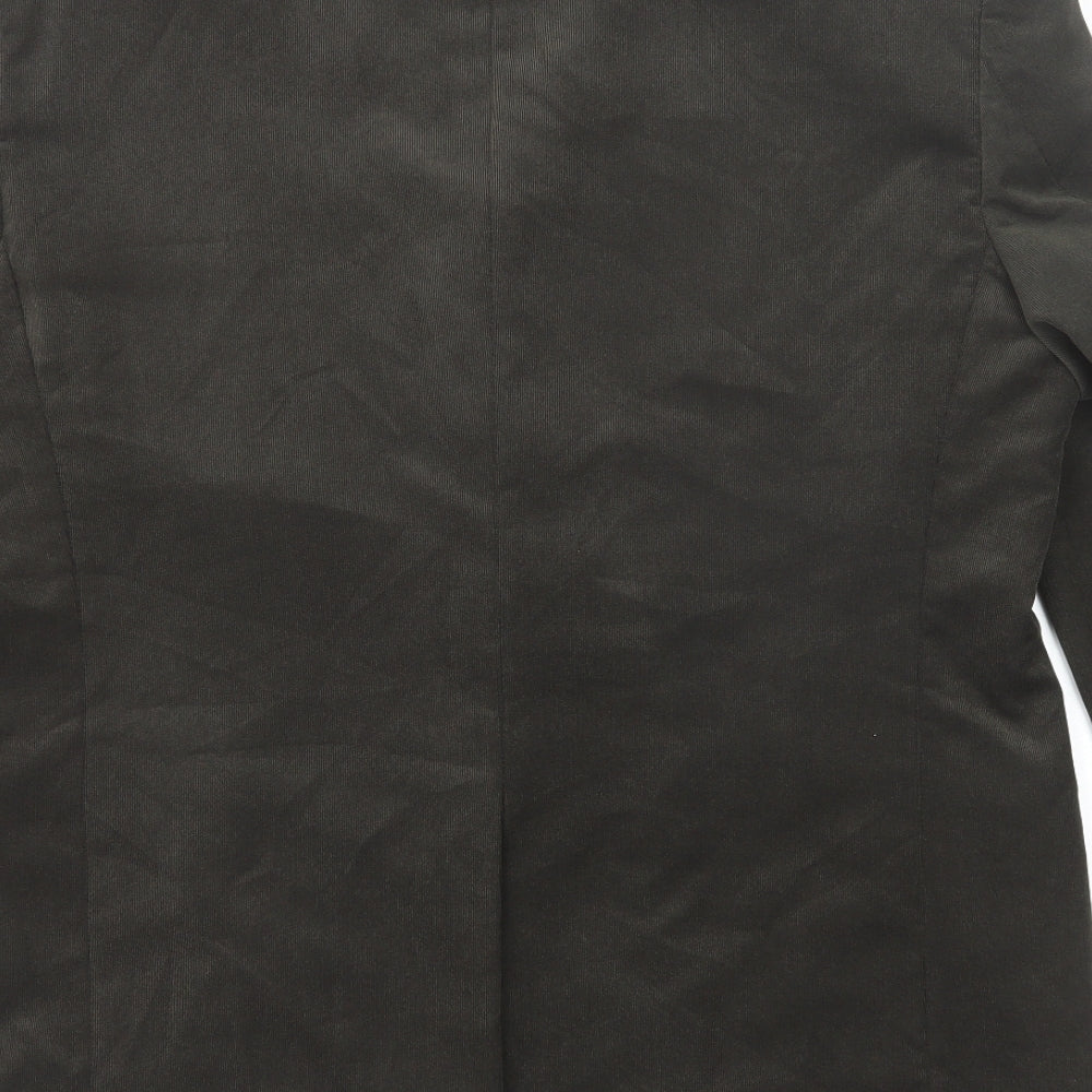 Marks and Spencer Mens Green Polyester Jacket Blazer Size 42 Regular