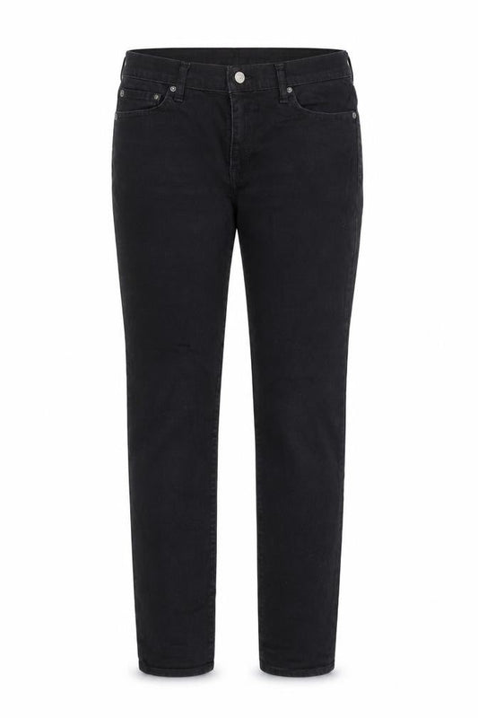 Gap Womens Black Cotton Skinny Jeans Size 30 in Regular Zip