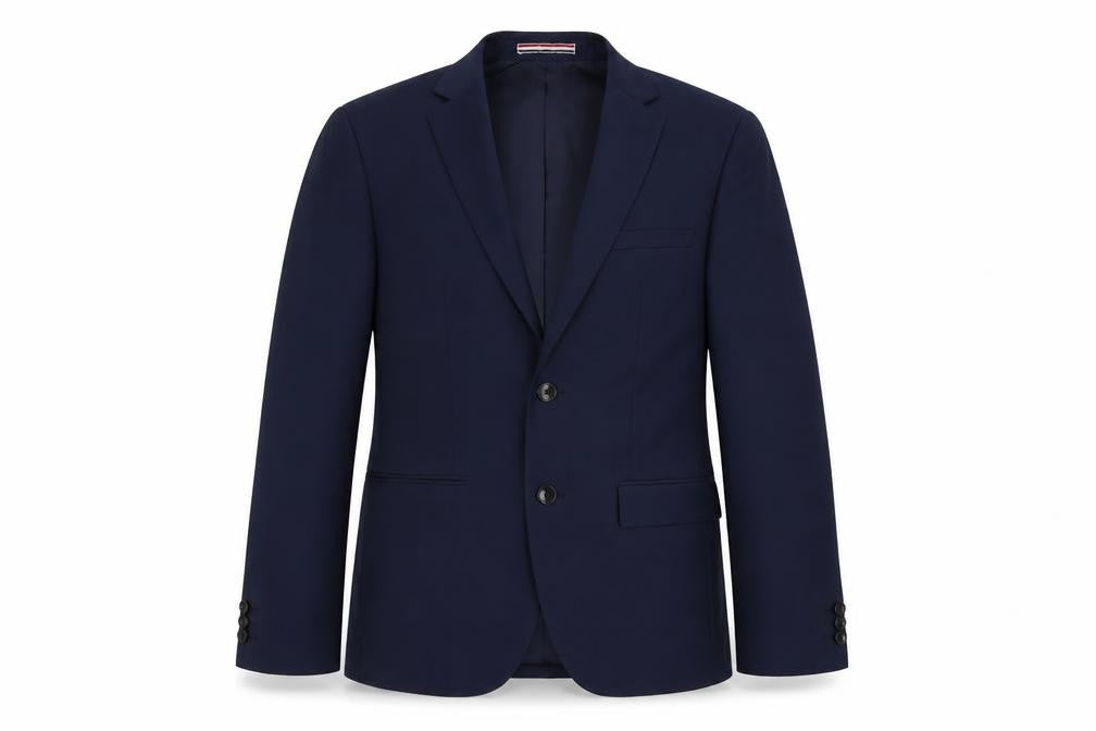 Mens 36 Chest Regular Moss London Blue Two-Button