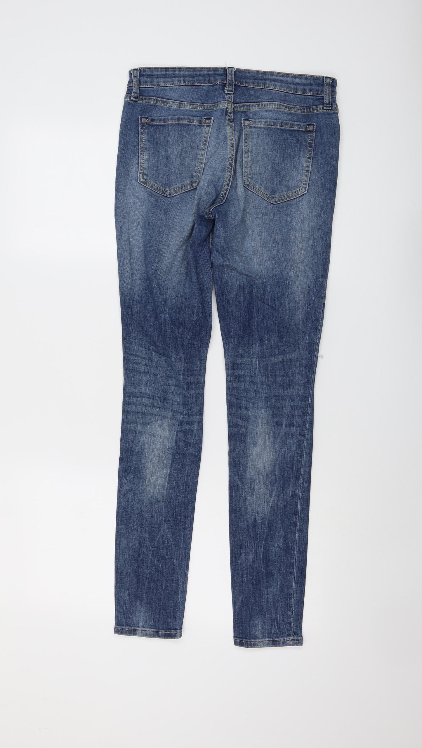 Gap Womens Blue Cotton Skinny Jeans Size 6 L29 in Regular Button