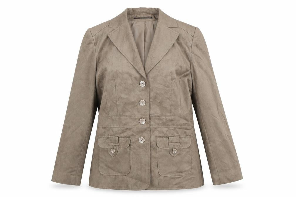 Wardrobe Womens Brown Jacket Blazer Size 14 Button