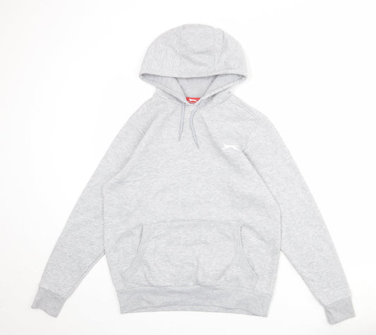Slazenger Womens Grey Polyester Pullover Hoodie Size XS Pullover