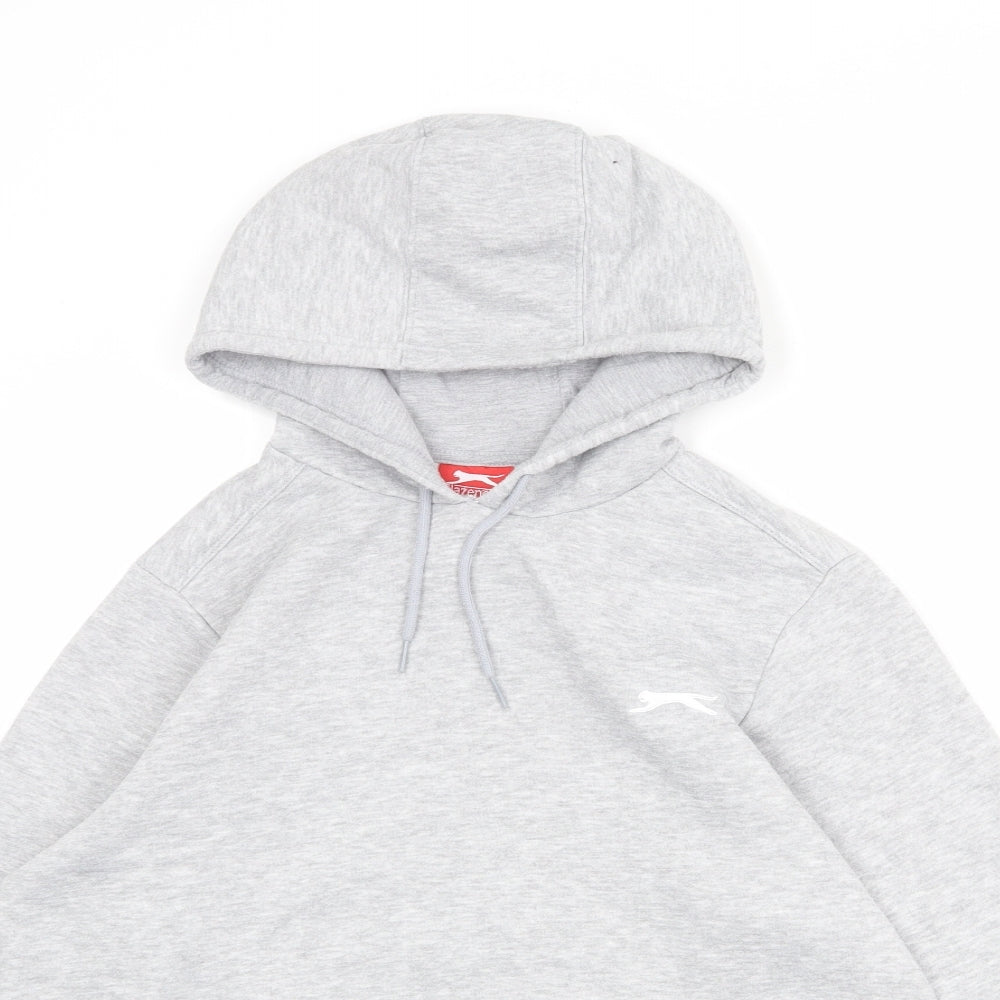 Slazenger Womens Grey Polyester Pullover Hoodie Size XS Pullover