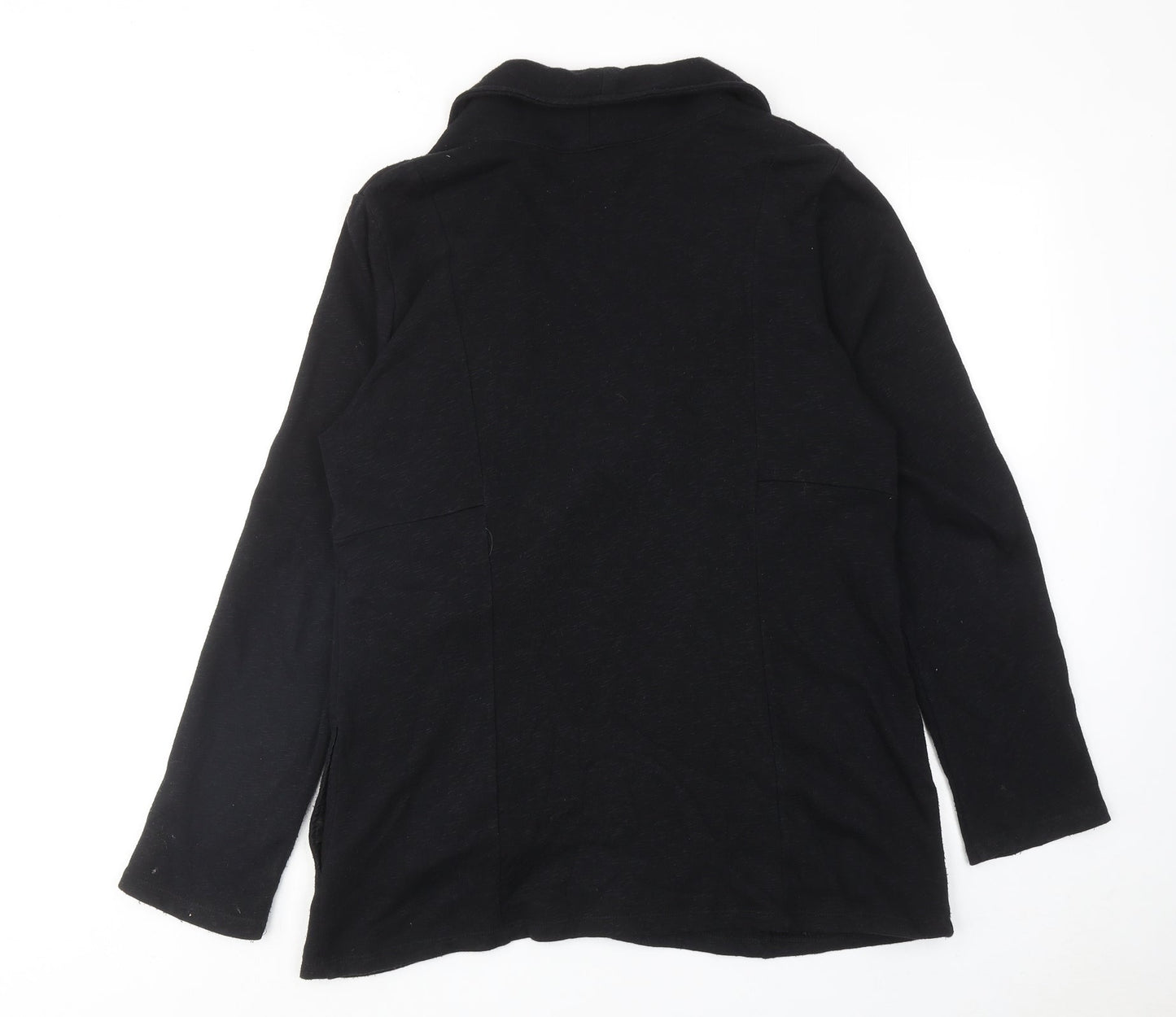 I.N.C Womens Black Cotton Jacket Size XL Zip
