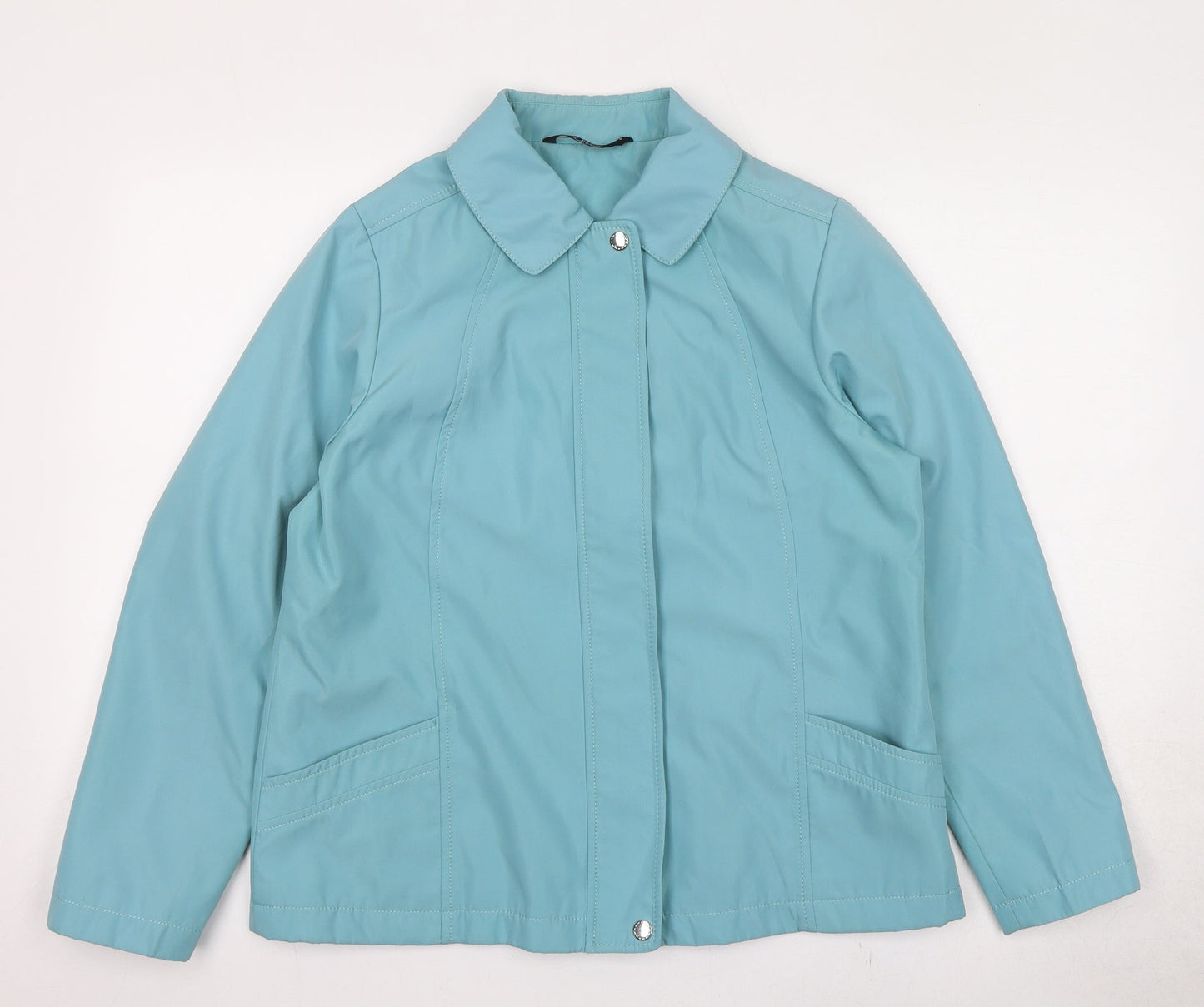 BM Collection Womens Blue Jacket Size 10 Zip