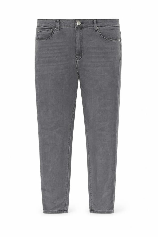 ASOS Womens Grey Cotton Skinny Jeans Size 32 in L30 in Regular Zip