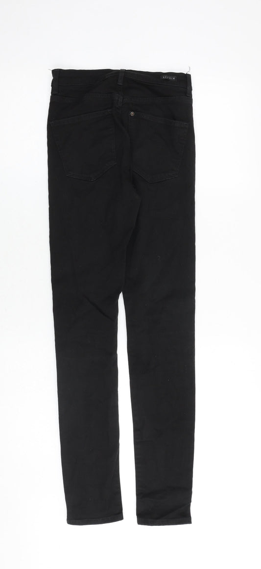 H&M Womens Black Cotton Skinny Jeans Size 26 in L32 in Regular Zip