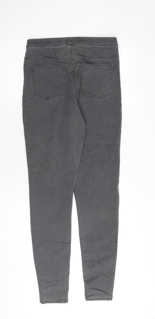 Marks and Spencer Womens Grey Cotton Jegging Jeans Size 10 Regular