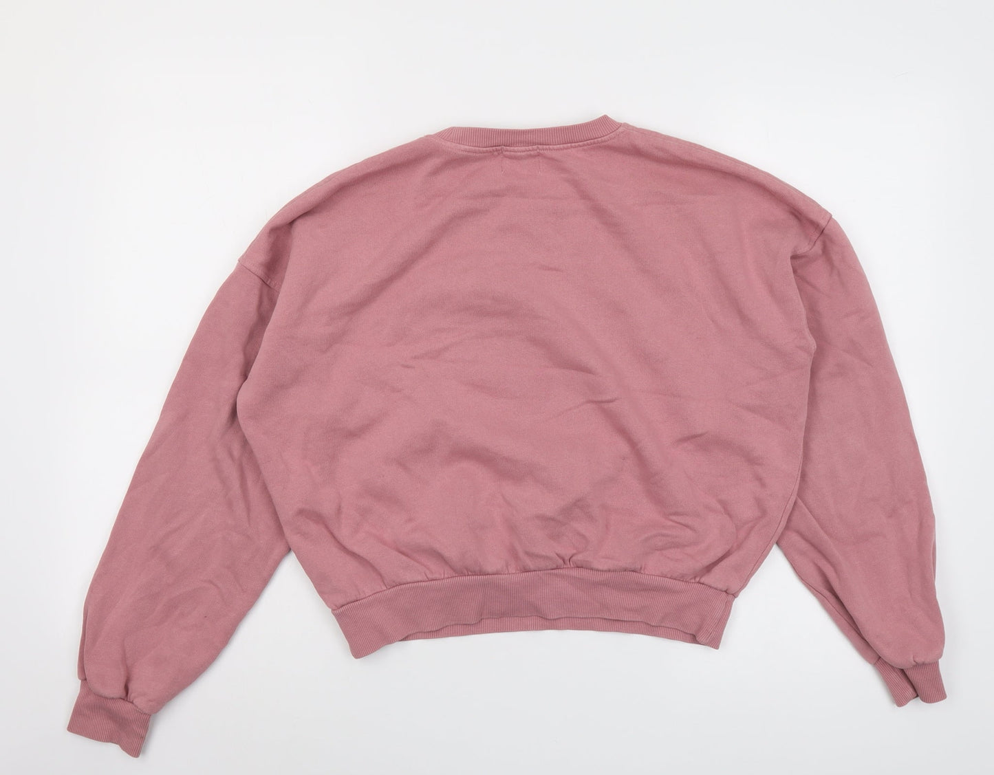 Pull&Bear Womens Pink Cotton Pullover Sweatshirt Size S Pullover - City of Chicago