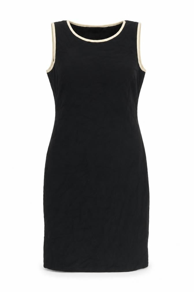 Wallis Womens Black Viscose Shift Size 10 Round Neck Pullover