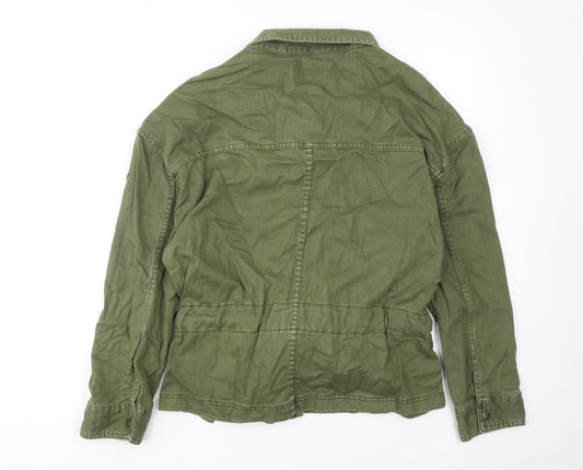 Marks and Spencer Womens Green Jacket Size 10 Button