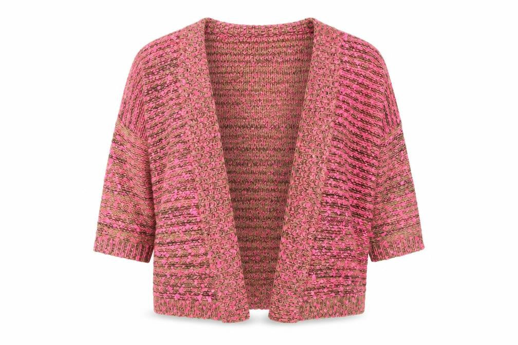 Sweewë Womens Pink V-Neck Acrylic Cardigan Jumper Size S