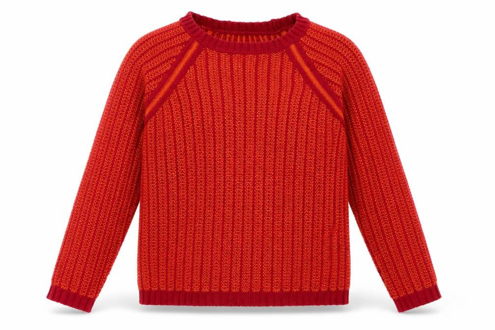 Marks and Spencer Womens Red Round Neck Acrylic Pullover Jumper Size 12