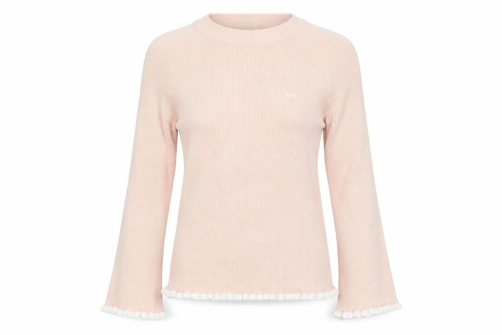 Womens UK 6 Regular Jack Wills Pink Pullover Tight-Knit