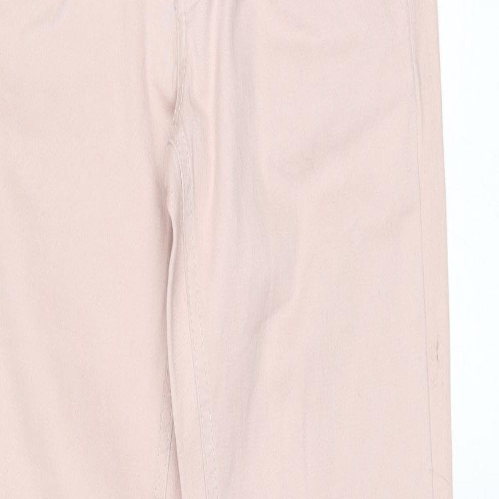 Terranova Womens Pink Cotton Skinny Jeans Size S Regular Button