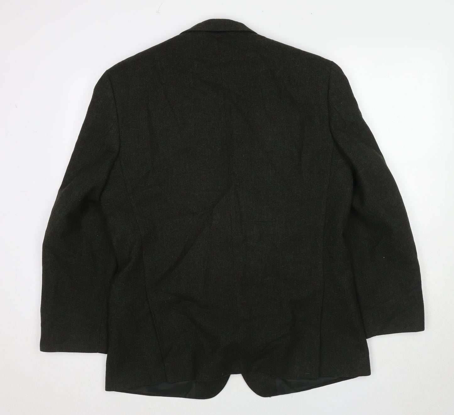 Marks and Spencer Mens Green Wool Jacket Blazer Size 40 Regular