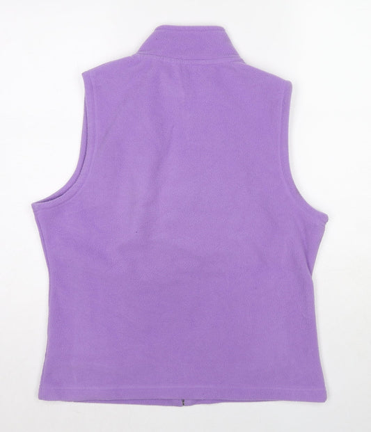 EWM Womens Purple Jacket Size 14 Zip - Size 14-16