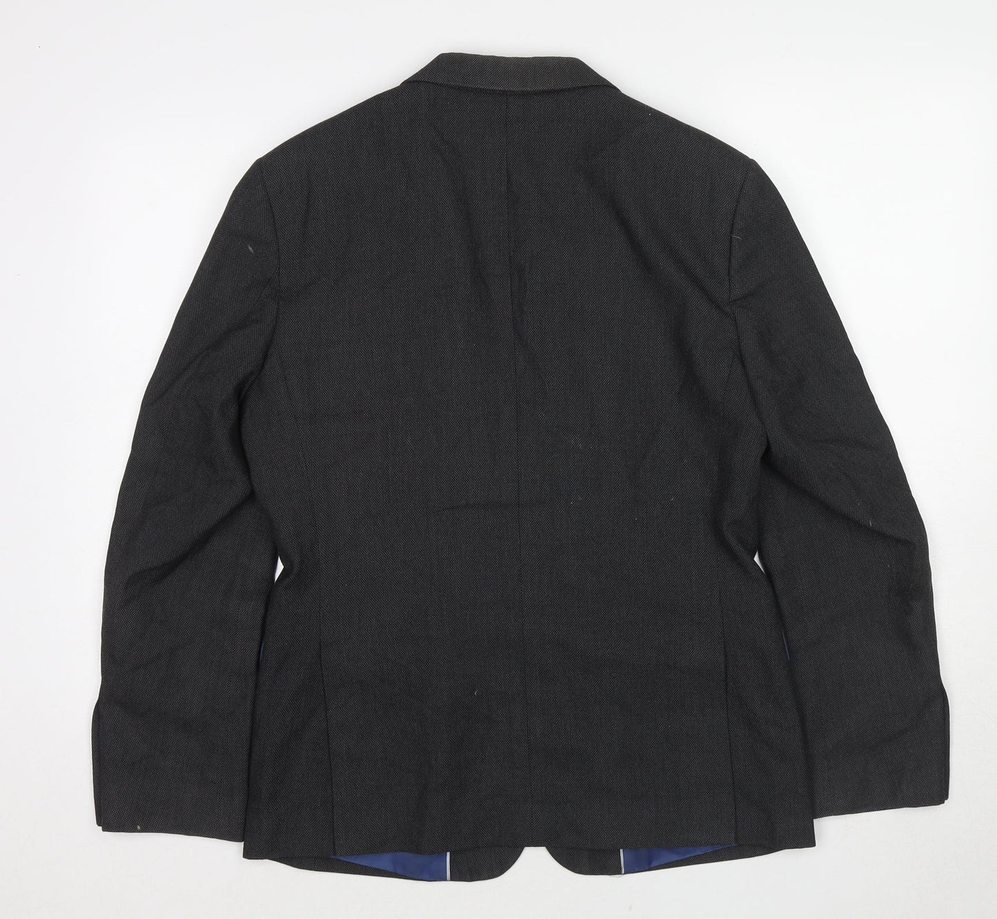 Marks and Spencer Mens Grey Polyester Jacket Suit Jacket Size 38 Regular