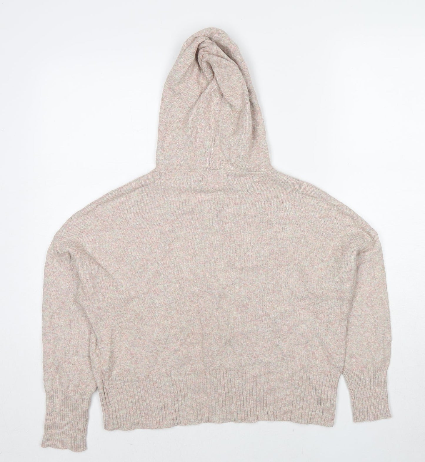 Cape Daisy Womens Beige Round Neck Cotton Pullover Jumper Size XS