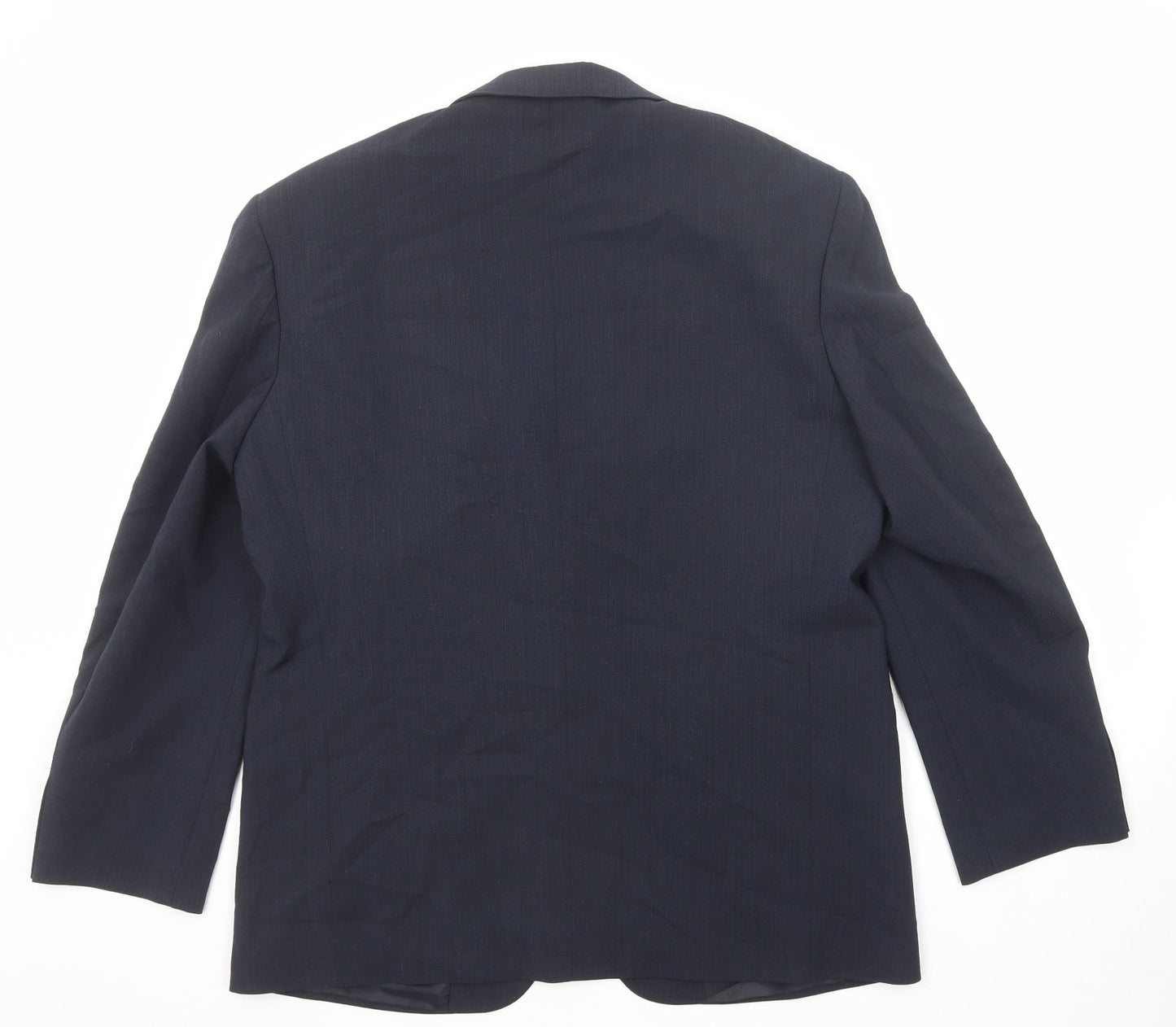 Marks and Spencer Mens Blue Polyester Jacket Suit Jacket Size 42 Regular