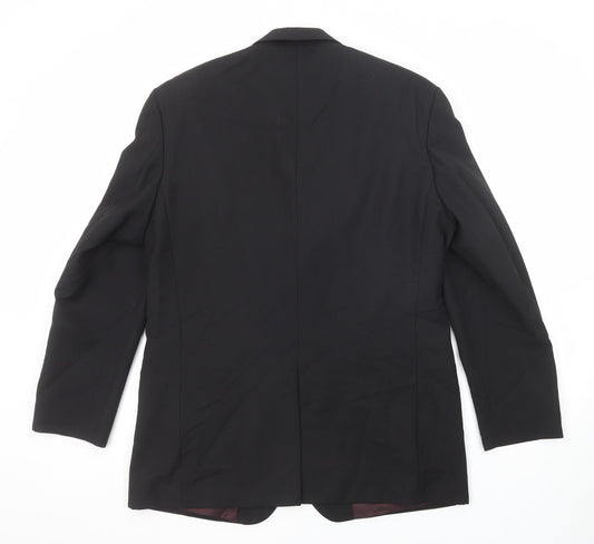 Taylor & Webber Mens Black Polyester Jacket Suit Jacket Size 42 Regular