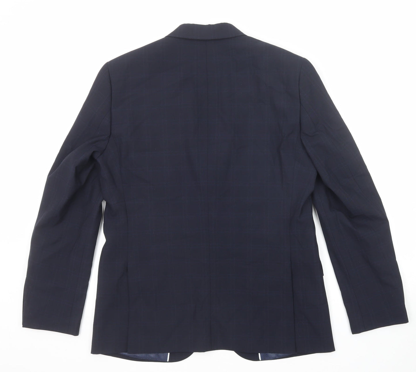 Marks and Spencer Mens Blue Wool Jacket Suit Jacket Size 40 Regular