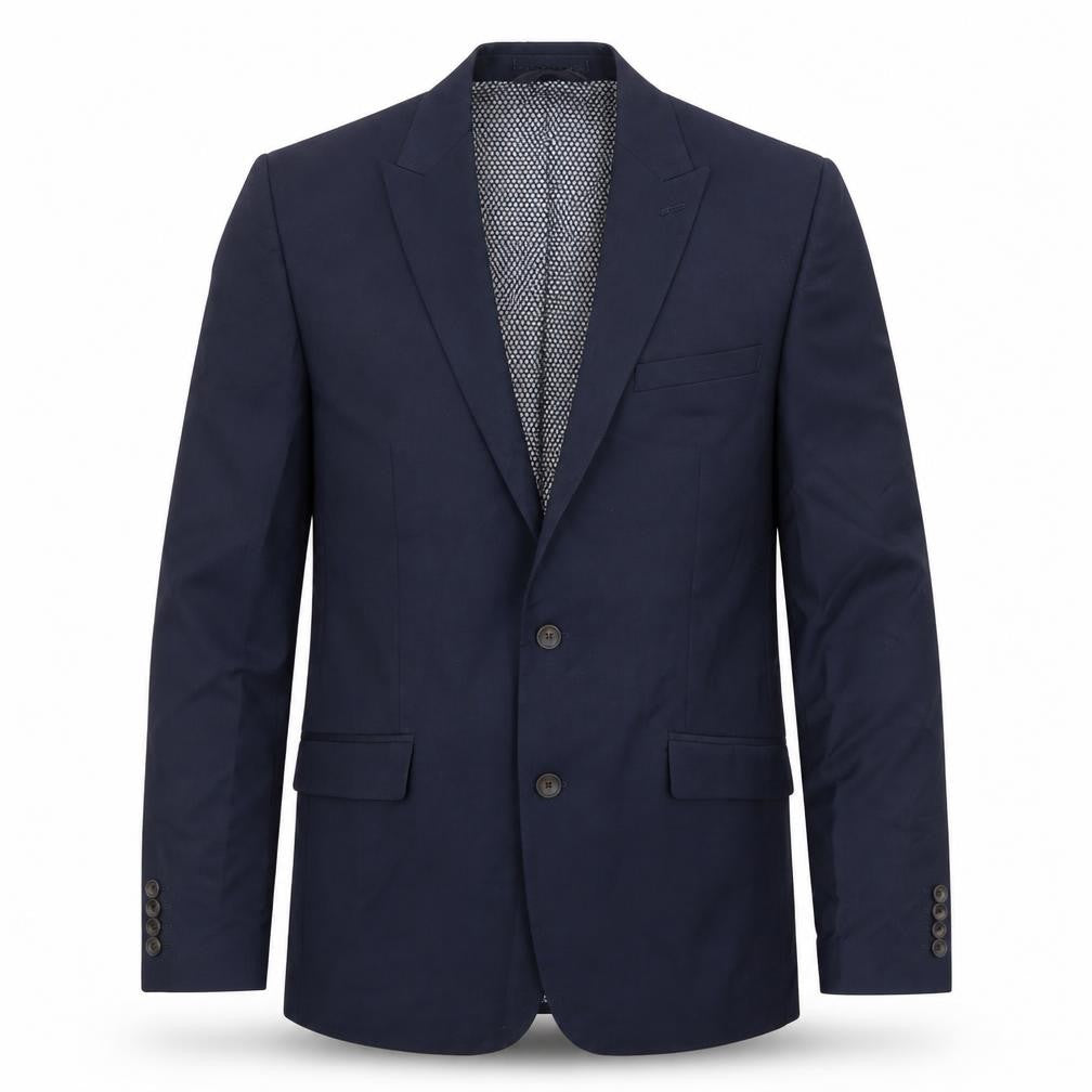 Marks and Spencer Mens Blue Polyester Jacket Suit Jacket Size 40 Regular